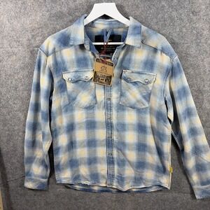 NWT STS Ranchwear Men's Merritt Plaid‎ Shirt Size Medium